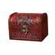 thumbnail image 2 of Caja De Baratijas Con Bisagras, Cofre Del Tesoro, Caja Para Pendientes, Joyero De Madera, Organizador Rojo, 2 of 5