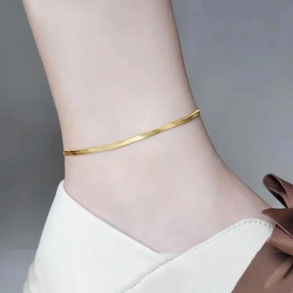 Pulsera Tobillera Acero Quirúrgico Mujer Dama Moda 2022