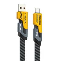 Cable Treqa C A C 65W - Carga Rápida 4 En 1, Transformable, Material Resistente, Antienredos, Eco-Amigable
