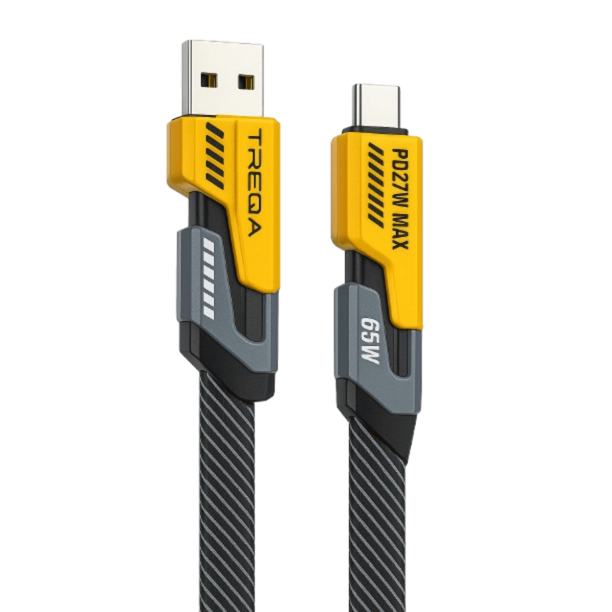 Cable Treqa C A C 65w - Carga Rápida 4 En 1, Transformable, Material Resistente, Antienredos, Eco-amigable