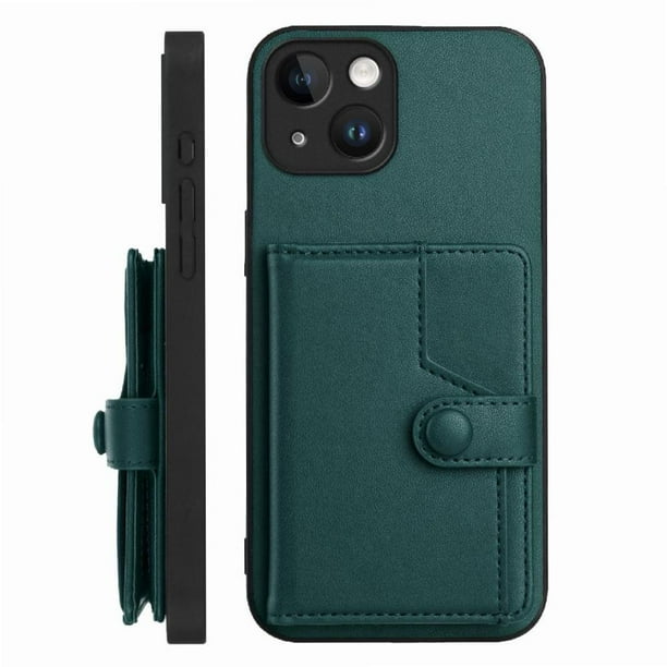 FOXDOCK Funda para iPhone 15 con Bloqueo RFID - Diseño Elegante con Cierre de Botón
