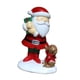 thumbnail image 1 of Centro De Mesa Con Estatua Navideña De Papá Noel, Escultura Coleccionable Navideña Con Cachorro, 1 of 3