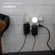 thumbnail image 3 of Outlet Extender GE, paquete de 2 grifos de pared con conexión a tierra, 6 salidas, color blanco, 3 of 6