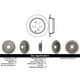 thumbnail image 2 of Disco Freno para auto Honda CR-V 2007-2012 Trasero, 2 of 3