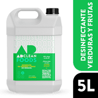 Desinfectante De Alimentos Sin Enjuague Adclean Foods 5 Litros