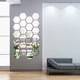 thumbnail image 1 of Shappy Set de 24 adhesivos de pared hexagonales de espejo acrílico 13 x 11 x 6 cm, 1 of 6