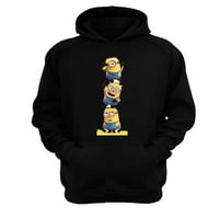 Genérico - Polerón Canguro Pequeños Amarillos Negro Talla Xs Unisex