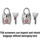 thumbnail image 3 of Cerradura con llave Master Lock 4689T aprobada por la TSA, paquete de 2, 3 of 6