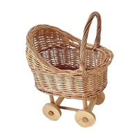 Magideal - Cesta De Flores De Mimbre Para Pícnic Cesta De Boda Para Pétalos Hecha A Mano Con Diseño Nostálgico Adecuada Para Fiestas De Bebé Y Exhibición En Cas S