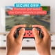 thumbnail image 5 of Volantes y mandos de videojuegos para Nintendo Switch OLED, compatibles con JoyCons - Incluye 2 volantes de mano, 2 mini mandos - Soportes para mandos de joystick, paquete de 4-Negro, 5 of 7