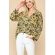 thumbnail image 1 of Camisa Ccwholesalesclothings Estampado Animal Botones Cuello Solapa Bolsillo Pecho, 1 of 5