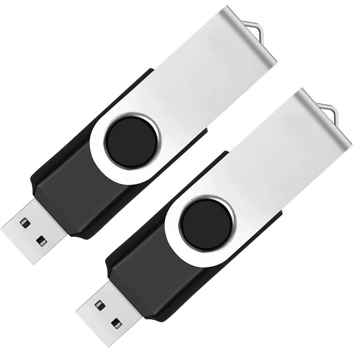 Almemo - Pendrive 64gb Pack 2 Usb 2 0 Giratorio Negro