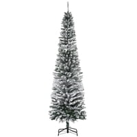 Árbol De Navidad Homcom, Flocado En Nieve, 2,3 M, Con 738 Puntas, Color Verde