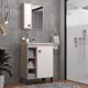 thumbnail image 2 of Mueble Lavamanos 9002Mb 1 Puerta 3 Nichos Beige Malbec - Blanco., 2 of 6