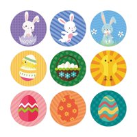 Magideal - 90X Pegatinas De Feliz Pascua Surtidas Etiquetas De Bolsas De Regalos Papel Temático De Pascua Pegatinas Decorativas De Regalo De Pascua Para Bolsas S Estilo C