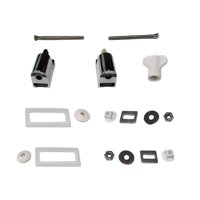 Magideal - Juego De Bisagras Universales Para Asiento De Inodoro, Con Piezas, Junta Fija De Montaje De Cubierta De Inodoro Telescópicas, Deslizantes,