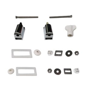 Magideal - Juego De Bisagras Universales Para Asiento De Inodoro, Con Piezas, Junta Fija De Montaje De Cubierta De Inodoro Telescópicas, Deslizantes,