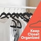 thumbnail image 3 of Velvet Hangers Campior Black, paquete de 120 unidades, capacidad de peso de 11 libras, 3 of 9