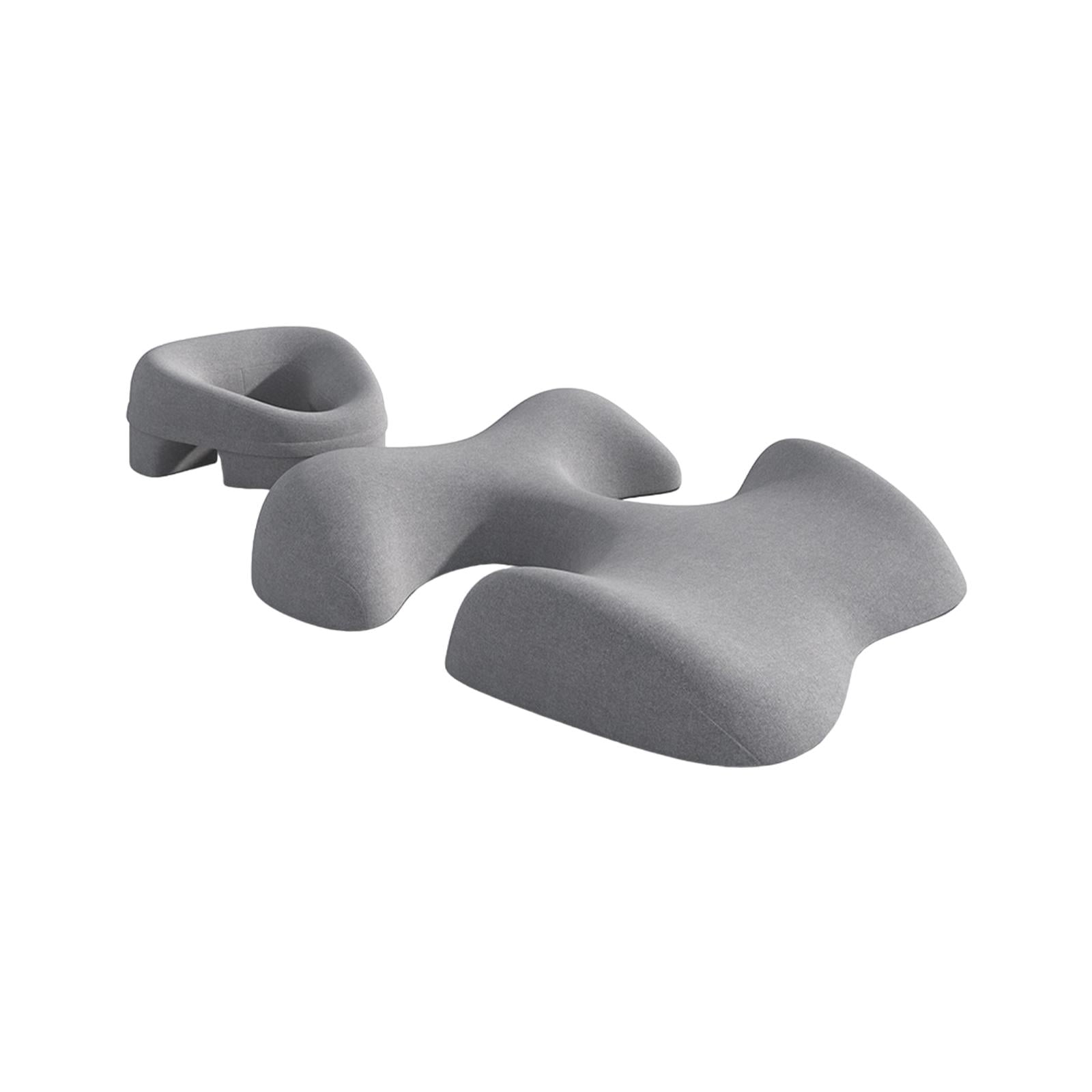 Ioensy - Almohada Facial Almohada Para El Pecho Almohada De Espuma Viscoelástica Para Masajes Para Salones De Belleza En Casa Papá Gris Claro