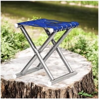 N-Ofertas - Silla Piso Portátil Plegable Camping Azul