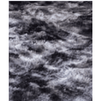 Genérico - Alfombra Peluda Living Hogar 150X200 Cm Negra Jaspeado