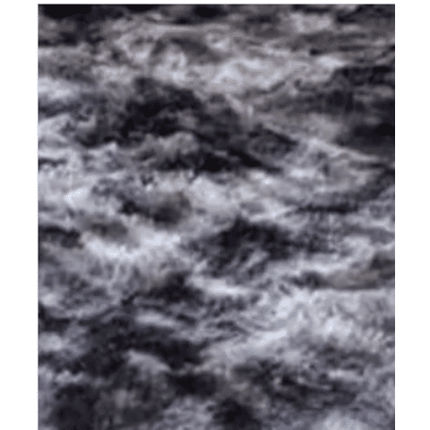 Genérico - Alfombra Peluda Living Hogar Color Negro Jaspeado