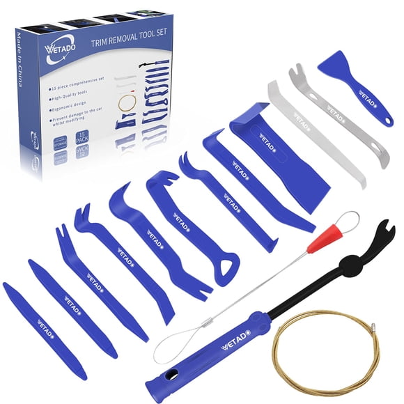 Kit de herramientas para quitar molduras automáticas Wetado, 15 piezas, para panel de coche