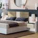 thumbnail image 3 of Respaldo De Cama Con Veladores London Blanco, 3 of 4