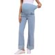 thumbnail image 1 of INSPIRE CHIC Pantalones de Maternidad para Mujeres Jeans de Mezclilla Pierna Recta con Puños Alta Elasticidad Sobre el Vientre Pantalones de Trabajo Casual S Azul Claro, 1 of 6