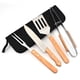thumbnail image 1 of Utensilios / Kit Parrillero De 4 Piezas En Acero Inoxidable-madera, 1 of 3