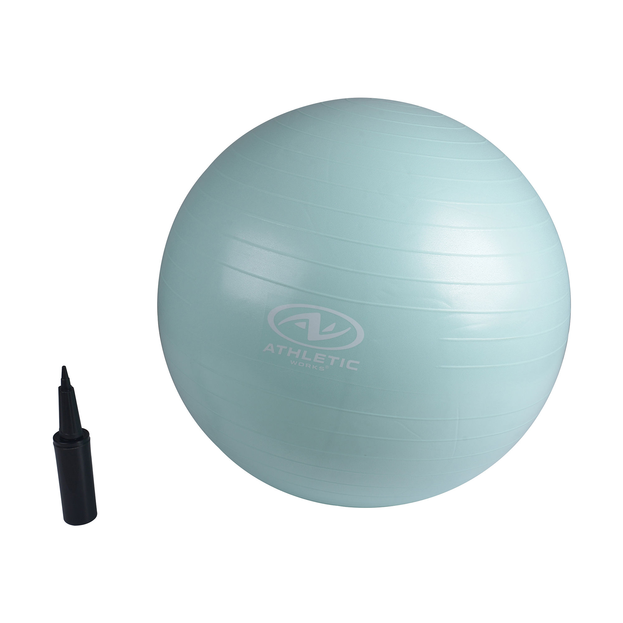 Athletic Works - Accesorio Fitness Pelota Pilates Con Inflador Manual