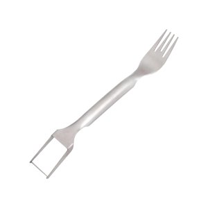 Magideal - Rebanadora De Tenedores De Fruta De Doble Cabeza, Rebanadora De Tenedor De Sandía, Fiesta En Casa Portátil, Cortadora De Rebanadora De De Acero