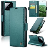 Caseme Tipo Cartera Xiaomi 14 Pro Con Cierre Magnético, Rfid, Tarjetero, Soporte, Carga Inalámbrica