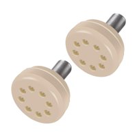 Magideal - 2 Topes Para Dedos De Patines, Tapones Para Dedos De Patines Redondos, Accesorios Para Ruedas De Patín, Bloque De Freno De Goma Para Patines Cuádruple