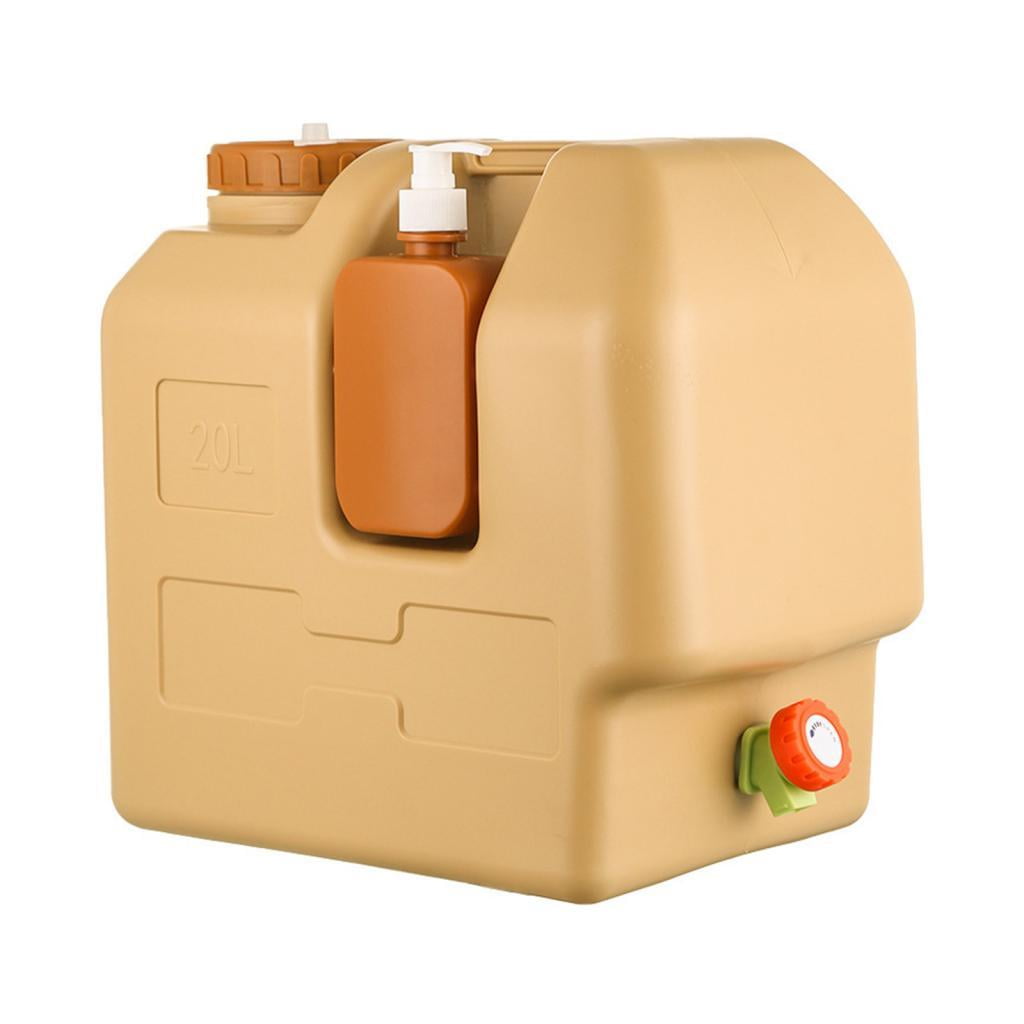 Ioensy - Contenedor De Agua De 20 Litros Con Grifo Portátil Para Lavarse Las Manos, Mochilero, Pesca