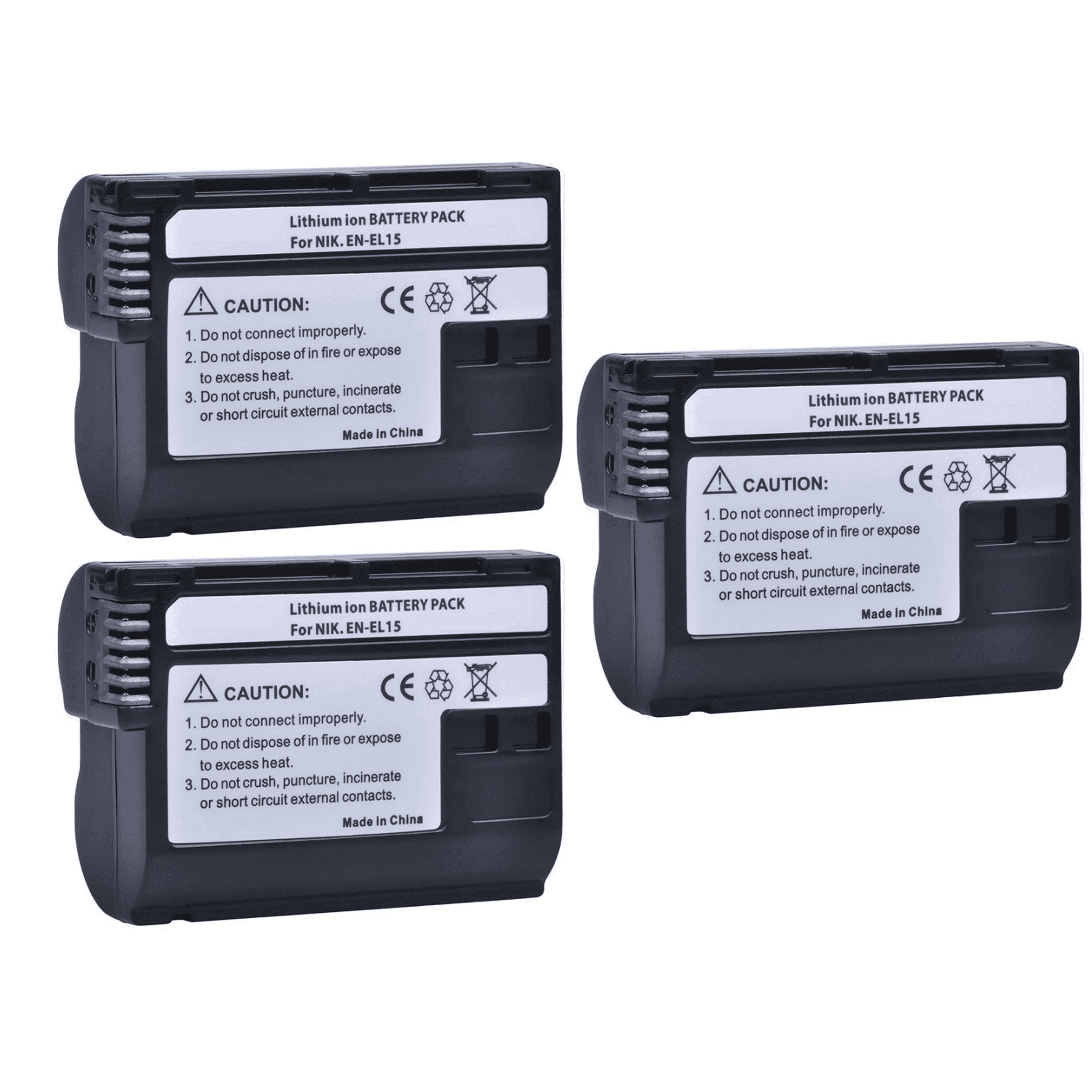 Genérico - 3 Baterías En-el15 Nikon Alternativa