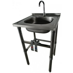 Genérico - Lavamanos Accionamiento Rodilla Acero Inox Con Grifería