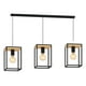 thumbnail image 1 of Lámpara Colgante Industrial 3 Luces Marco Metal Madera Jhn, 1 of 3