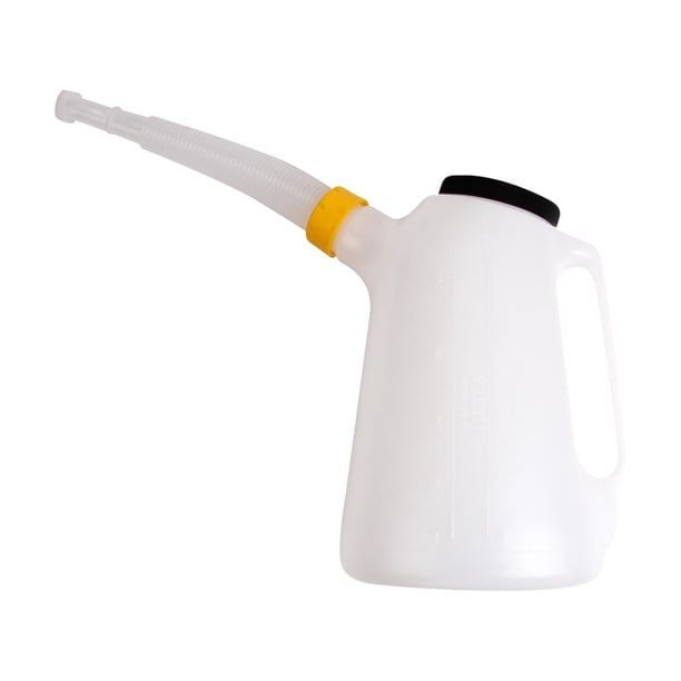 Jarra medidora de aceite para motores, dispensador de aceite con tapa, jarra para aceite automotriz, contenedor de aceite de 5 l, dispensador de aceit