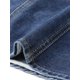 thumbnail image 5 of INSPIRE CHIC Chaleco de Jean para Mujer sin Mangas Cuello en U con Botones Bolsillos Chalecos Occidentales Top Chaleco de Mezclilla Recortado S Azul Oscuro, 5 of 6