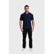 thumbnail image 4 of Polera Hombre Piqué Básica Azul - lV, 4 of 5