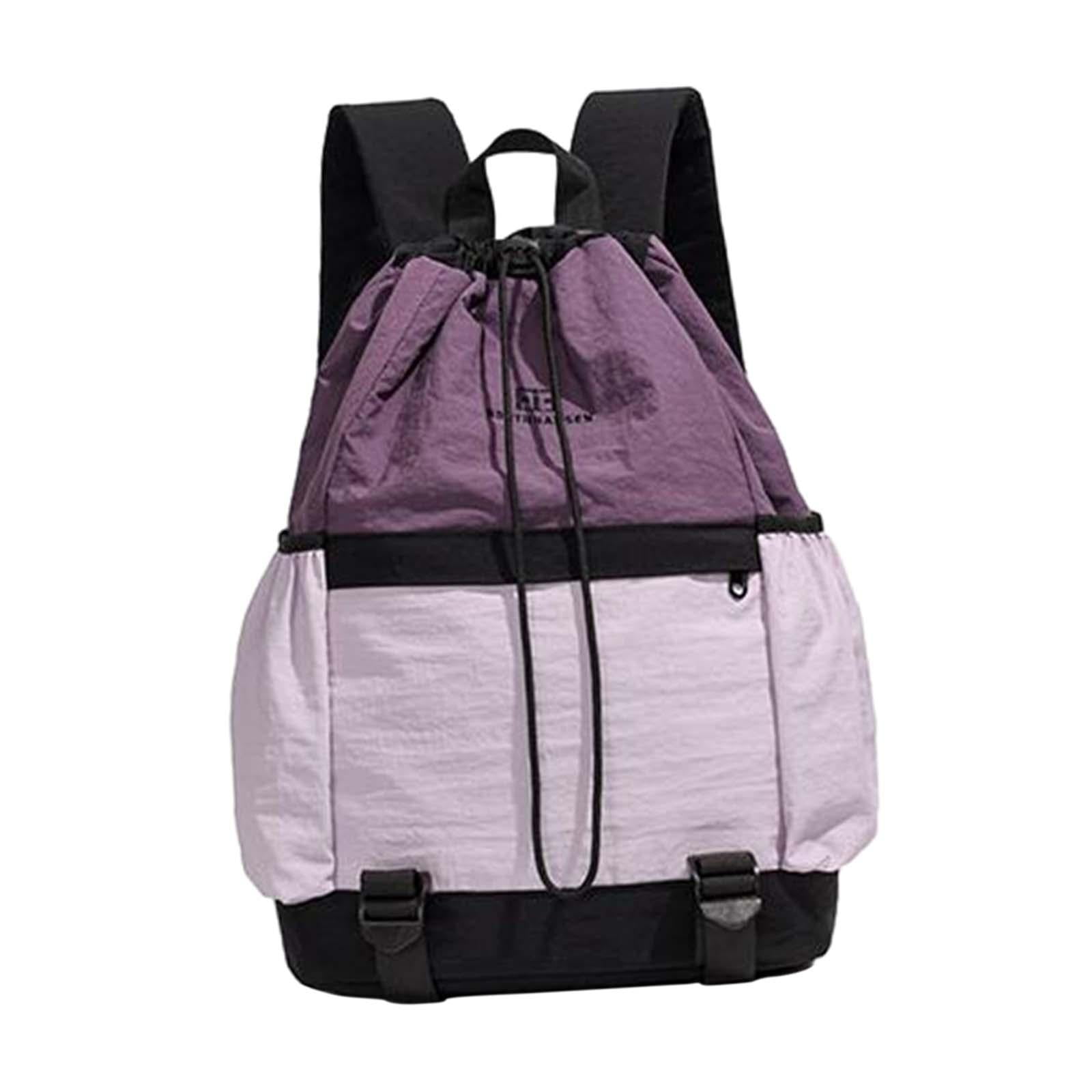 Magideal - Mochila De Tenis, Versátil, Elegante, Ligera, Con Cordón, Portátil, Bolsa Para Raquetas De Tenis Para Deportes, Actividades Al Aire Libre, Senderismo. Púrpura