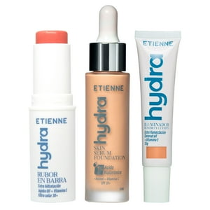 Set Hydra Base Medium + Rubor Barra Ap + Iluminador Etienne