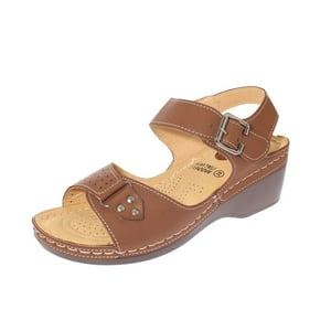 Vía Franca - Sandalia Confort Café Modelo Italiano