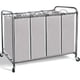 thumbnail image 1 of Clasificador de ropa STORAGE MANIAC, 4 secciones, 181 L, con ruedas, color gris, 1 of 8