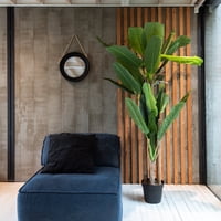 Vadell Home - Banano De 190 Cm, 4 Troncos Y 28 Hojas