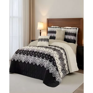 Genérico - Cubrecama Con Diseños King 250 X 270 Cm + 2 Almohadas P04