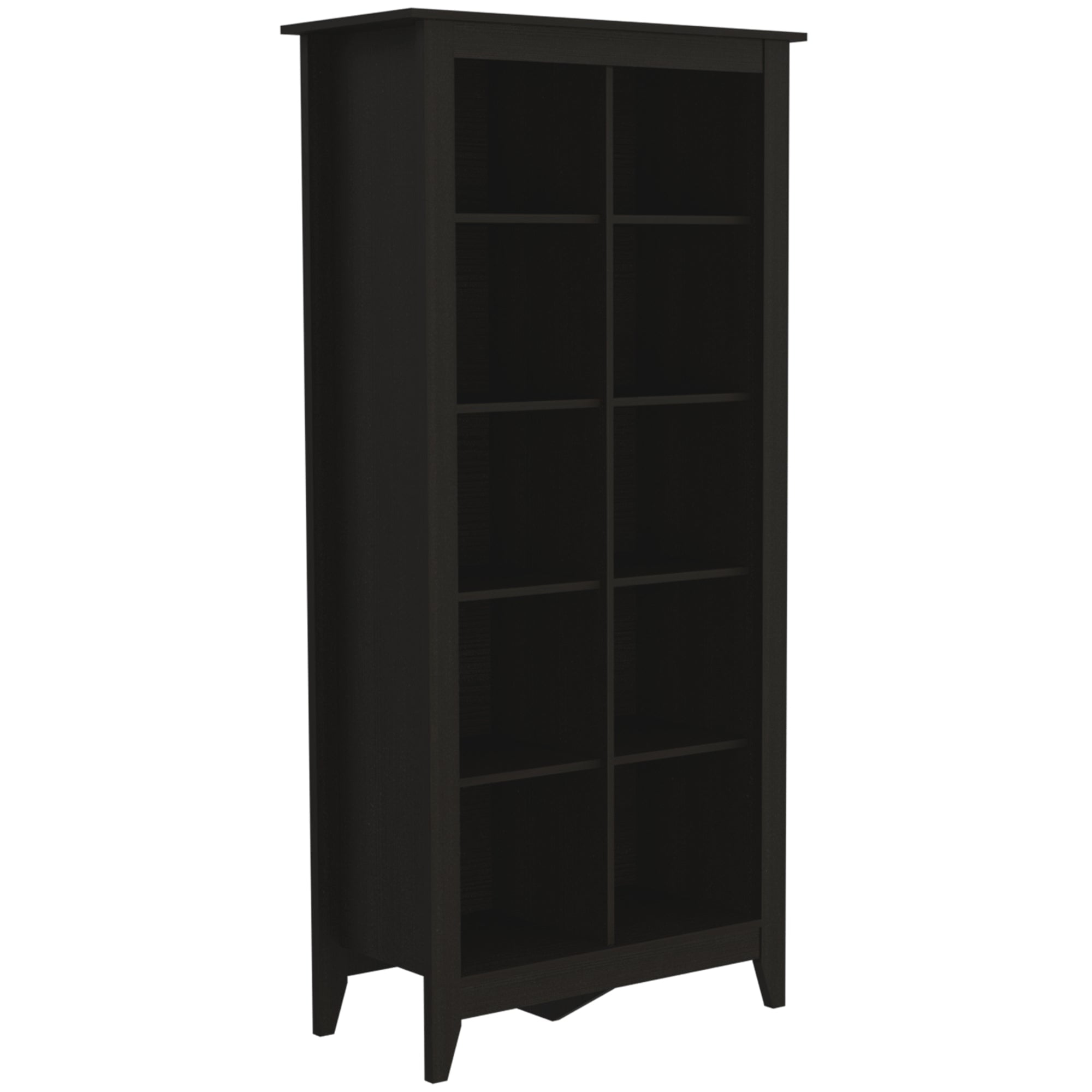 Fmfurniture - Librero 8 Estantes Fm-001w - Negro