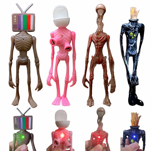 Juego de 4 figuras de acción BELEJOYFOK Siren Head de 20 cm