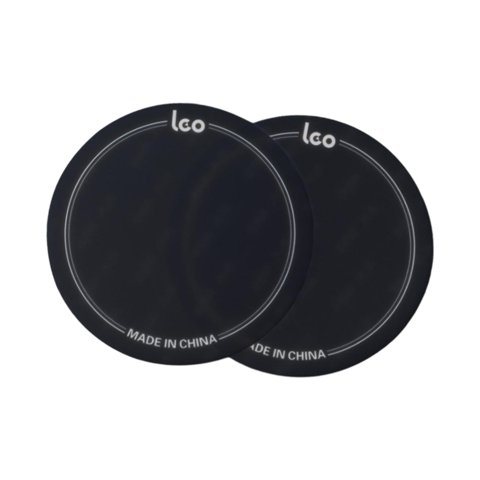 Bothyi - 2X Parches De Parche De Tambor A Prueba De Impactos Para Piezas De Bombo Protector De Parche Negro 9,6 Cm